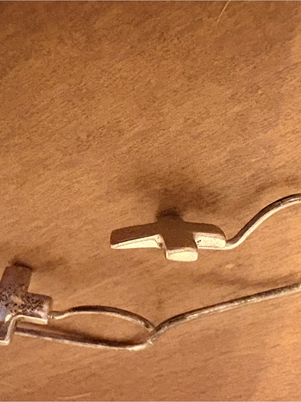 Silpada "Faithful" Simple Cross Drop Earrings .925 Sterling